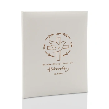 Album komunijny wklejany 40 kremowych stron, personalizowany, 5 wzorów